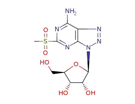 Molecular Structure of 86480-37-7 (2-fluoro-8-azaadenosine)