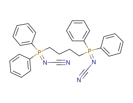 Molecular Structure of 66055-16-1 (1,4-Butanediylbis[diphenyl(cyanoimino)phosphorane])