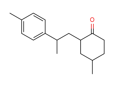 4-methyl-2-(2-<i>p</i>-tolyl-propyl)-cyclohexanone