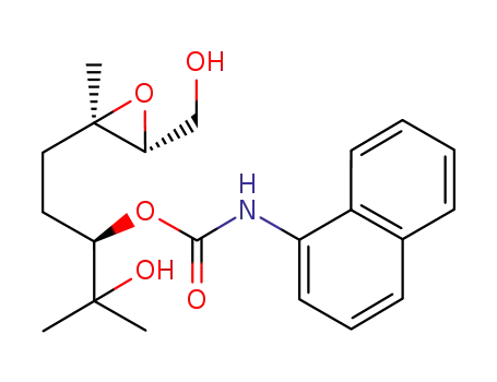 naphthalen-1-yl-carbamic acid (R)-2-hydroxy-1-[2-((2R,3R)-3-hydroxymethyl-2-methyl-oxiranyl)ethyl]-2-methyl-propyl ester