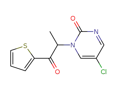 5-chloro-1-[1-(2-thenoyl)ethyl]pyrimidin-2-one