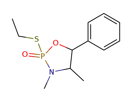 Molecular Structure of 66007-25-8 ((2S,4S,5R)-2-(ethylsulfanyl)-3,4-dimethyl-5-phenyl-1,3,2-oxazaphospholidine 2-oxide)