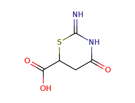 Molecular Structure of 70596-36-0 (2-IMINO-4-OXO-[1,3]THIAZINANE-6-CARBOXYLIC ACID)