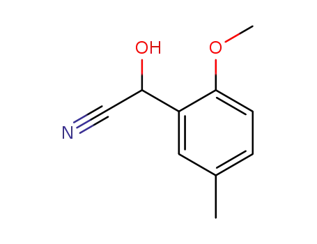 Mandelonitrile, 2-methoxy-5-methyl- (5CI)
