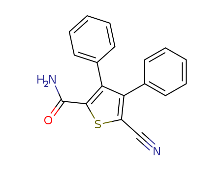2-Thiophenecarboxamide,5-cyano-3,4-diphenyl-