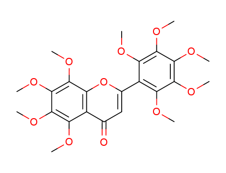 4H-1-Benzopyran-4-one,5,6,7,8-tetramethoxy-2-(2,3,4,5,6-pentamethoxyphenyl)- cas  70460-32-1