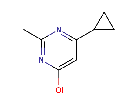 Molecular Structure of 7043-05-2 (4(1H)-Pyrimidinone, 6-cyclopropyl-2-methyl- (9CI))