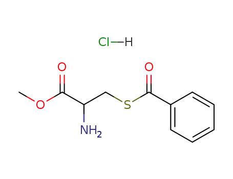 Molecular Structure of 5673-88-1 (methyl S-benzoylcysteinate)
