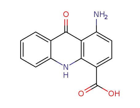 Molecular Structure of 857616-10-5 (1-Amino-9-oxo-4-acridnecarboxylic acid)