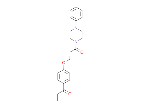 1-{4-[3-oxo-3-(4-phenylpiperazin-1-yl)propoxy]phenyl}propan-1-one