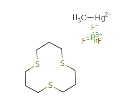 Molecular Structure of 803739-31-3 ([methylmercury(1,5,9-trithiacyclododecane)] tetrafluoroborate)