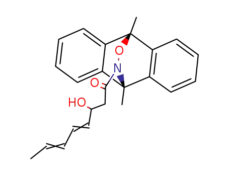 Molecular Structure of 70341-55-8 ((4E,6E)-1-[9,10-dimethyl-9,10-dihydro-9,10-(epoxyimino)anthracen-11-yl]-1-oxoocta-4,6-dien-3-ol)