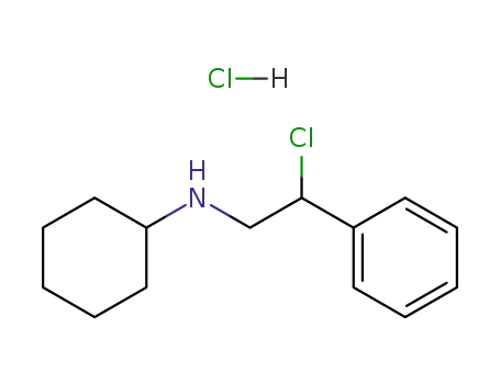 Molecular Structure of 6589-49-7 (N-(2-chloro-2-phenylethyl)cyclohexanamine)