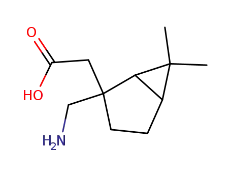 비시클로[3.1.0]헥산-2-아세트산, 2-(아미노메틸)-6,6-디메틸-, (1R,2R,5S)-rel-(9CI)