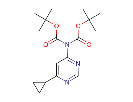 (6-cyclopropylpyrimidin-4-yl)-bis-carbamic acid tert-butyl ester