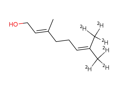 Molecular Structure of 66063-44-3 (Geraniol-D6)