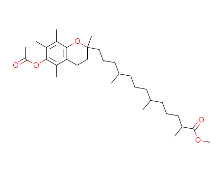 2H-1-Benzopyran-2-tridecanoicacid, 6-(acetyloxy)-3,4-dihydro-a,e,i,2,5,7,8-heptamethyl-,methyl ester