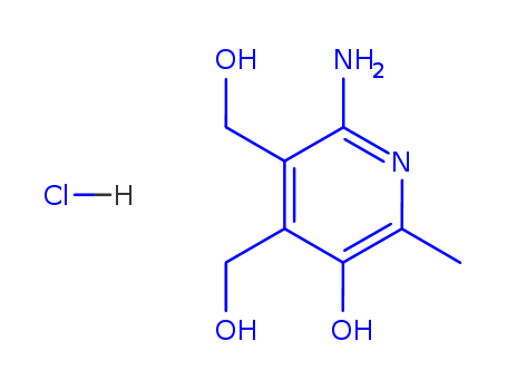 3,4-Pyridinedimethanol,2-amino-5-hydroxy-6-methyl-, hydrochloride (1:1) cas  6600-94-8