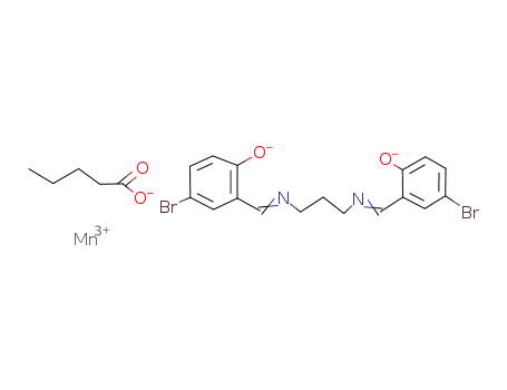 Mn<sup>(3+)</sup>*C<sub>17</sub>H<sub>14</sub>Br<sub>2</sub>N<sub>2</sub>O<sub>2</sub><sup>(2-)</sup>*O<sub>2</sub>CC<sub>4</sub>H<sub>9</sub><sup>(1-)</sup> = [Mn(C<sub>17</sub>H<sub>14</sub>Br<sub>2</sub>N<sub>2</sub>O<sub>2</sub>)(O<sub>2</sub>CC<sub>4</sub>H<sub>9</sub>)]
