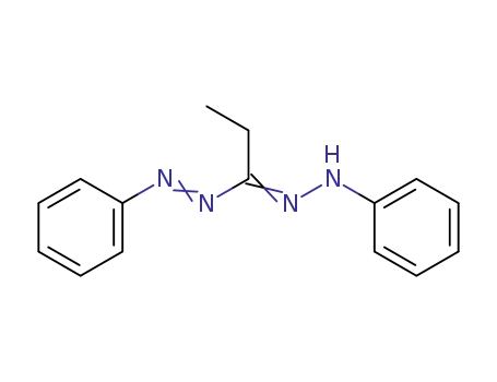 Molecular Structure of 25743-40-2 (Diazene, phenyl[1-(phenylhydrazono)propyl]-)
