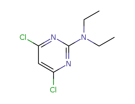 Molecular Structure of 7038-63-3 ((4,6-DICHLORO-PYRIMIDIN-2-YL)-DIETHYLAMINE)