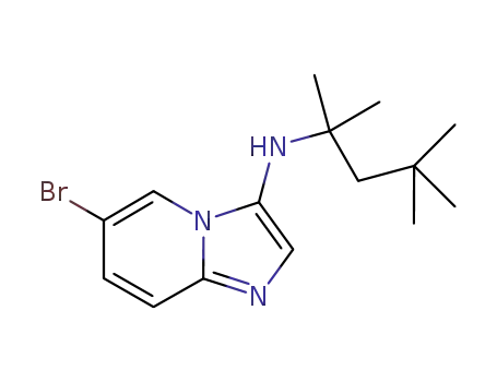 Molecular Structure of 705262-54-0 (6-bromo-N-(2,4,4-trimethylpentan-2-yl)imidazo[1,2-a]pyridin-3-amine)