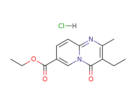 Ethyl 2-methyl-3-ethyl-4-oxo-4H-pyrido<1,2-a>pyrimidine-7-carboxylate hydrochloride