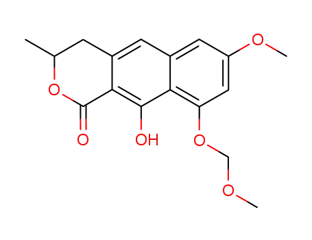 1H-Naphtho[2,3-c]pyran-1-one,
3,4-dihydro-10-hydroxy-7-methoxy-9-(methoxymethoxy)-3-methyl-