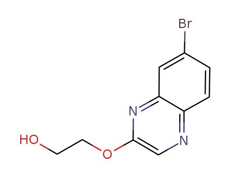 Molecular Structure of 705262-64-2 (2-(7-BROMOQUINOXALIN-2-YLOXY)ETHANOL)