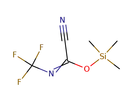 Trifluoromethylcarbonocyanidimidic acid trimethylsilyl ester