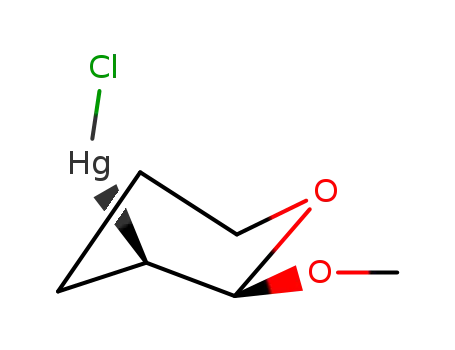 Molecular Structure of 6641-40-3 (chloro(2-methoxytetrahydro-2H-pyran-3-yl)mercury)