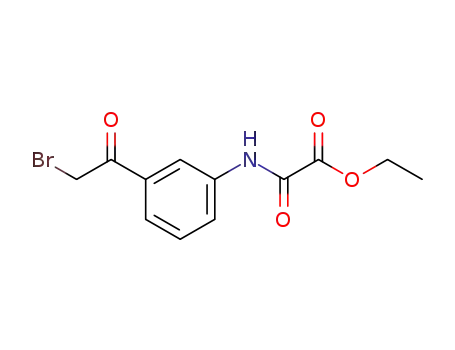 Molecular Structure of 6632-29-7 (ethyl {[3-(bromoacetyl)phenyl]amino}(oxo)acetate)