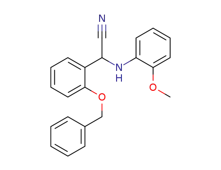 [2-(benzyloxy)phenyl](2-methoxyanilino)acetonitrile