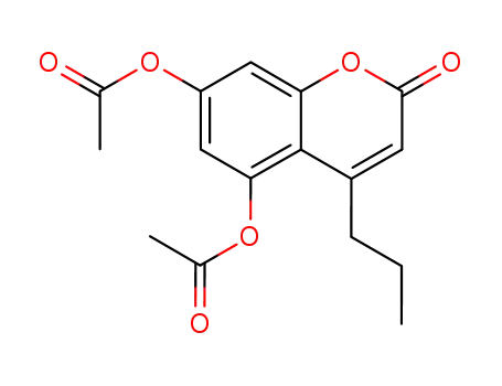 2H-1-Benzopyran-2-one, 5,7-bis(acetyloxy)-4-propyl-