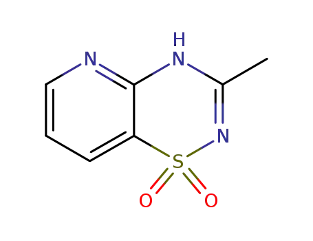 Molecular Structure of 70661-86-8 (2H-Pyrido[2,3-e]-1,2,4-thiadiazine,3-methyl-,1,1-dioxide(9CI))