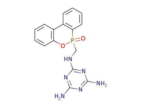 Molecular Structure of 66499-31-8 (N-[(10-Oxido-9,10-dihydro-9-oxa-10-phosphaphenanthrene)methyl]-1,3,5-triazine-2,4,6-triamine)
