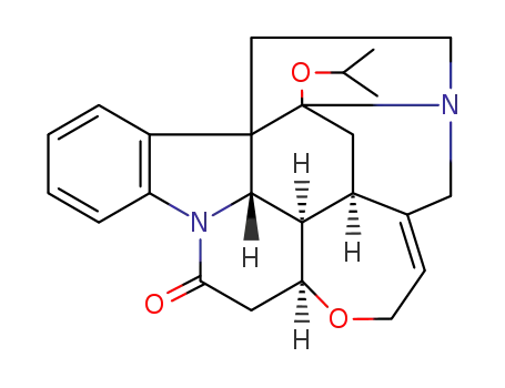 Molecular Structure of 70689-94-0 (16-(1-Methylethoxy)strychnidin-10-one)