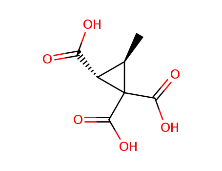 (+/-)-3<i>t</i>-methyl-cyclopropane-1,1,2<i>r</i>-tricarboxylic acid