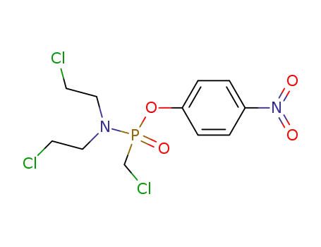 Molecular Structure of 6650-89-1 (4-nitrophenyl N,N-bis(2-chloroethyl)-P-(chloromethyl)phosphonamidate)