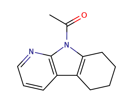 Molecular Structure of 74803-20-6 (9-acetyl-5,6,7,8-tetrahydro-9H-pyrido<2,3-b>indole)