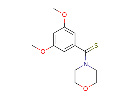 Molecular Structure of 70733-85-6 (Morpholine, 1-(3,5-dimethoxythiobenzoyl)-)
