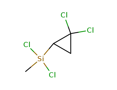 Molecular Structure of 7087-44-7 (1,1-Dichloro-2-[dichloro(methyl)silyl]cyclopropane)