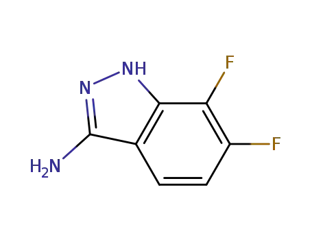 Molecular Structure of 706805-37-0 (6,7-difluoro-1H-Indazol-3-amine)
