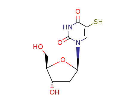 Molecular Structure of 7085-54-3 (5-mercapto-2'-deoxyuridine)