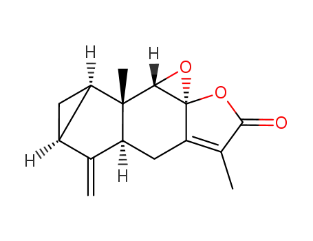 (5aS,1aS)-5,5aα,6,6aα,7,7aα,7b,7cβ-Octahydro-4,7bβ-dimethyl-6-methylene-3H-cycloprop[2,3]oxireno[4,5]indeno[5,6-b]furan-3-one