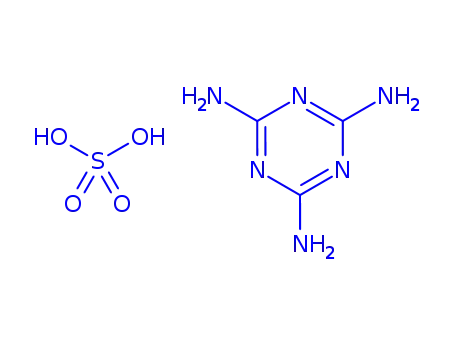 Molecular Structure of 62572-83-2 (1,3,5-triazine-2,4,6-triamine monosulphate)
