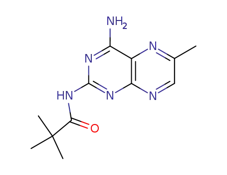 Molecular Structure of 152941-77-0 (4-amino-6-methyl-2-pivaloylaminopteridine)