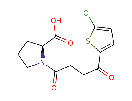 1-[3-(5-chloro-2-thenoyl)propionyl]-L-proline