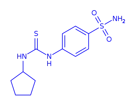 Molecular Structure of 664970-16-5 (4-{[(cyclopentylamino)carbothioyl]amino}benzenesulfonamide)