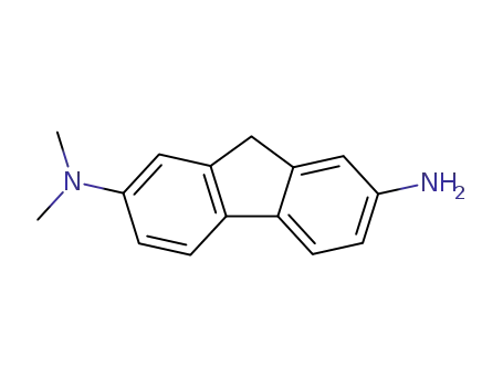 Molecular Structure of 70730-50-6 (N,N-dimethyl-9H-fluorene-2,7-diamine)